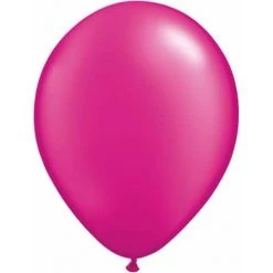 11" Qualatex Plain Latex Balloon - Round Pearl Magenta