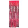 JD Party Metallic Curtain - Red All Birthday