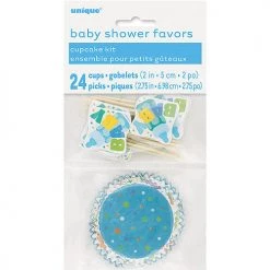 Everything Party Baby Shower Cupcake Kit (Blue, Pink, Yellow)