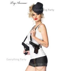 Everything Party Leg Avenue Deluxe Gangster Double Gun Zipper Holster By Theme