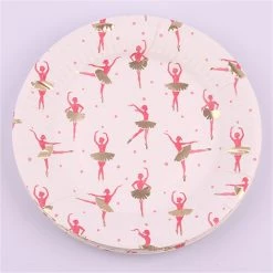 Artwrap All Birthday 12pk Ballerina Paper Plates