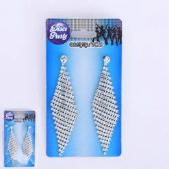 Everything Party Disco Metal Diamante Earrings By Theme