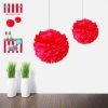 Everything Party 2pk Decorative Puff Ball