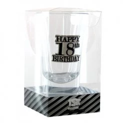 TSK 18th Birthday Black Badge Shot Glass All Birthday