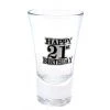 TSK 21st Birthday Black Badge Shot Glass All Birthday