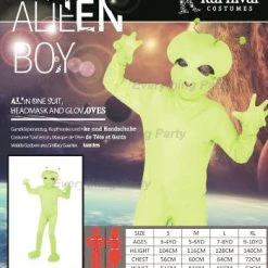 Everything Party Kids - Karnival Deluxe Alien Boy Costume