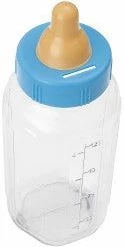 Unique Baby Bottle Bank - Blue