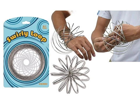 Everything Party Stainless Steel Magic Ring / Swirly Loops All Birthday