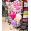 Everything Party Baby Girl Double Bubbles Helium Balloon Bouquet Balloons
