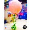 Everything Party Balloons 3ft Jumbo Pink Latex Helium Balloon With Pink Tulle