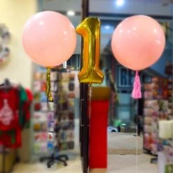 Everything Party 1st Birthday Girl Helium Balloon Bouquet Balloons