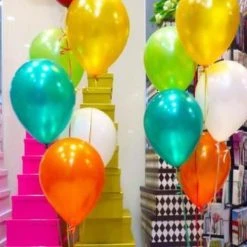 Balloons 11" Qualatex Plain Latex Balloon - Round Pearl Mandarin Orange