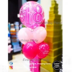 Everything Party Balloons 18th Birthday Helium Balloon Bouquet