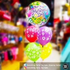Everything Party Balloons Mother's Day Bubbles Helium Balloon Bouquet