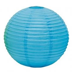 Everything Party All Birthday 30cm Plain Paper Lantern - Blue