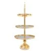 Everything Party All Birthday Deluxe Metallic Gold Cup Cake Stand 3 Tier