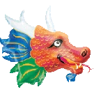 Anagram 33" Dragon Head SuperShape Foil Balloon