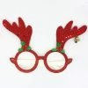 Everything Party By Event Christmas Glasses - Red Glitter Reindeer With Bell