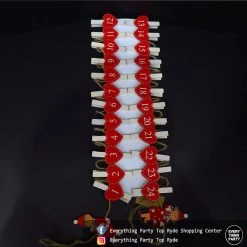 Everything Party By Event Christmas Decoration - 24 Days Christmas Wooden Clips