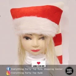 Everything Party Christmas - Red & White Strip Hat By Event