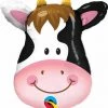 Qualatex 32" Cow Head SuperShape Foil Balloon