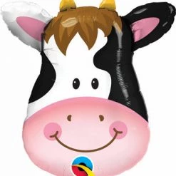 Qualatex 32" Cow Head SuperShape Foil Balloon