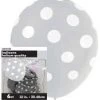 Meteorparty 6 Pk Dot Silver Latex Balloon