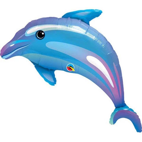Qualatex 42" Blue Dolphin SuperShape Foil Balloon