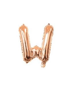 Unique Balloons 14" Alphabet Foil Balloon - Letter W (5 Colours)