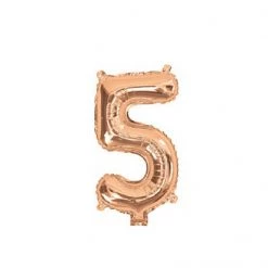 Unique 14" Number Foil Balloon - Number 5 (5 Colours) Balloons