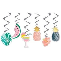 Everything Party By Theme Luau Party Swirl Hanging Decorations