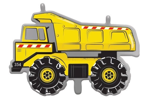 Anagram 58cm Construction Yellow Dump Truck Foil Balloon