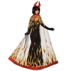 Everything Party Deluxe Demons & Devils Fire Cape Costume
