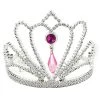Everything Party Silver Tiara With Pink Jewels All Birthday