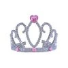 Everything Party All Birthday Silver Tiara With Heart Diamonds