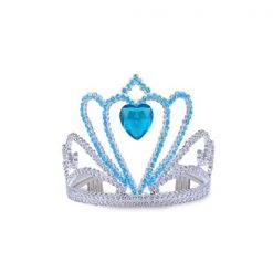 Everything Party Silver Tiara With Blue Diamond Heart All Birthday