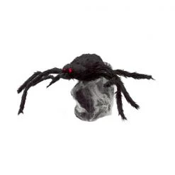 Everything Party 70cm Animated Black Jumping Spider Flashing Eyes & Sound By Event