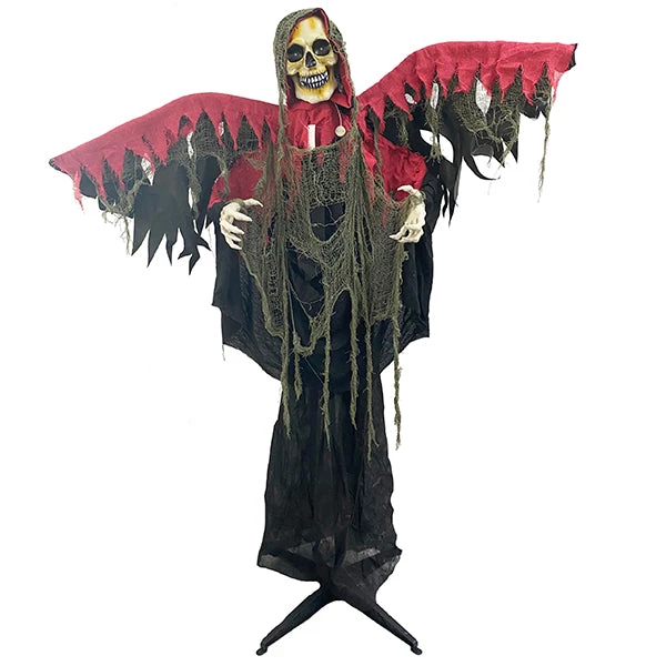 Everything Party By Event 160cm Motion Activated Animated Reaper With Wings Halloween Prop