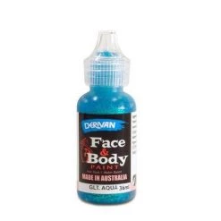 Everything Party Derivan Glitter Face & Body Paint 36ml - Aqua By Event