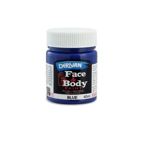 Everything Party Derivan Face & Body Paint 40ml - Blue