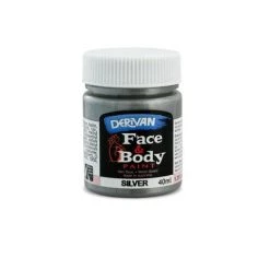 Everything Party Derivan Face & Body Paint 40ml - Silver By Event