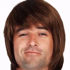Dr. Tom's 1960's Wig - Dr Tom's Deluxe Greg Shaggy Brown Wig