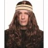 Everything Party By Theme Wig - Deluxe Brown Hippie Wig & Headband
