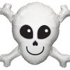 Qualatex 32" White Skull SuperShape Foil Balloon