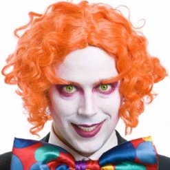 Dr. Tom's Wig - Dr Tom's Deluxe Orange Mad Hatter Wig By Theme