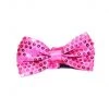Cut Price Hot Pink Sequin Bow Tie By Theme