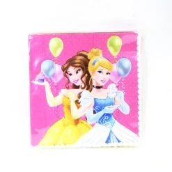 Artwrap Licensed Disney Princess Party Napkin - 20 Pk All Birthday