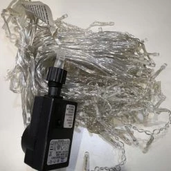 SENY 300 Super Bright Extra Long LED Icicle String Lights 17.5m - Warm White