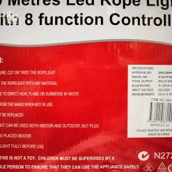 Oceana Christmas - 10 Meters LED Rope Lights With 8 Function Control