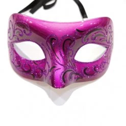 Elle Metallic Clothing Mask With Glitter